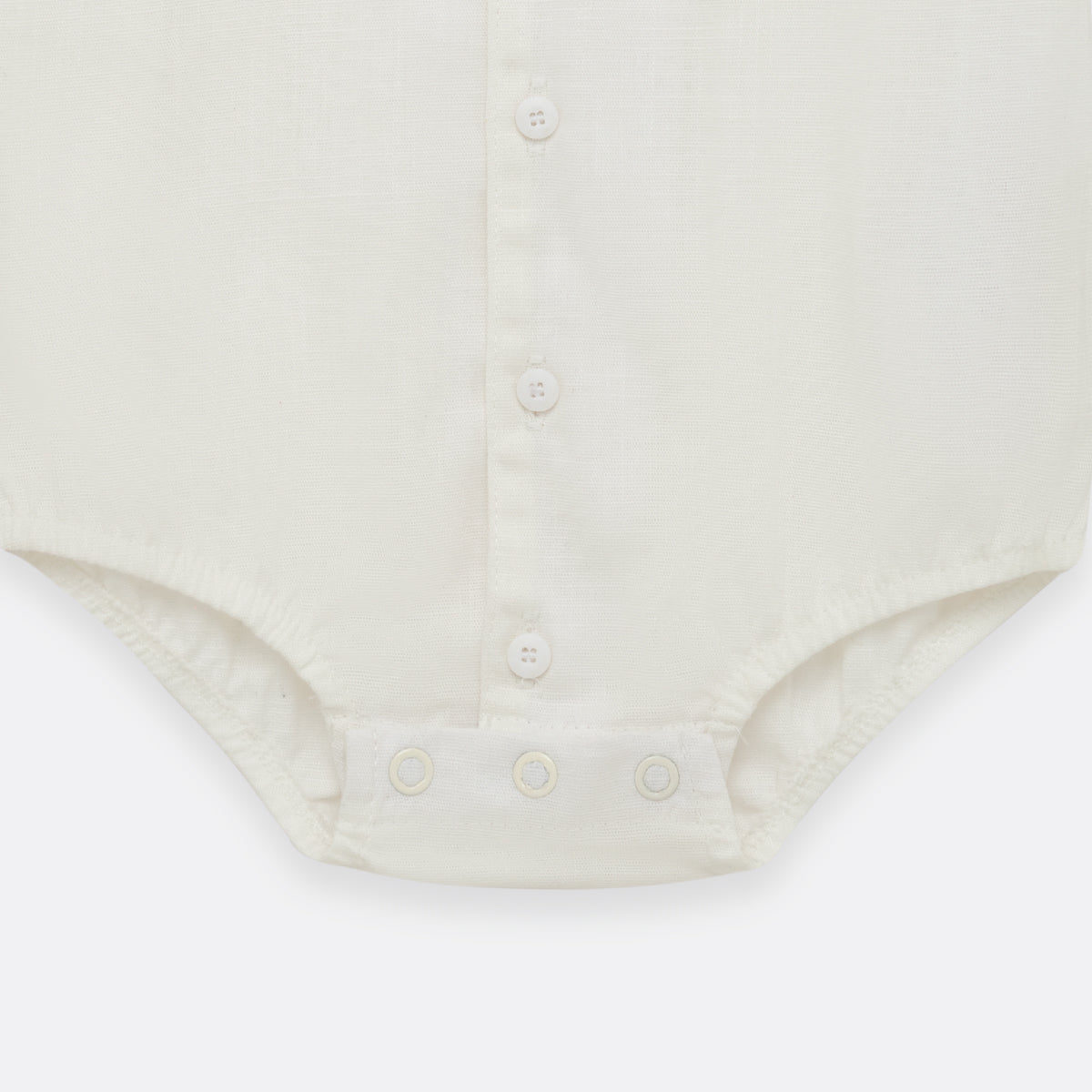 Short-sleeve shirt bodysuit for baby boy