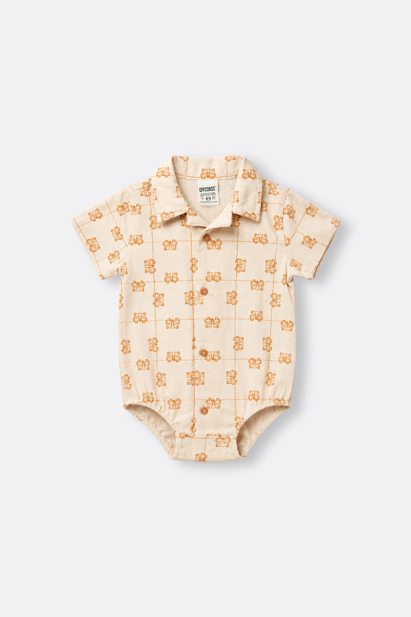Baby boy short sleeve shirt bodysuit
