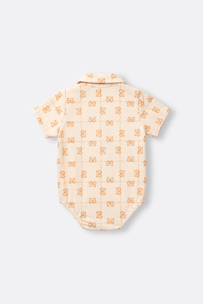 Baby boy short sleeve shirt bodysuit