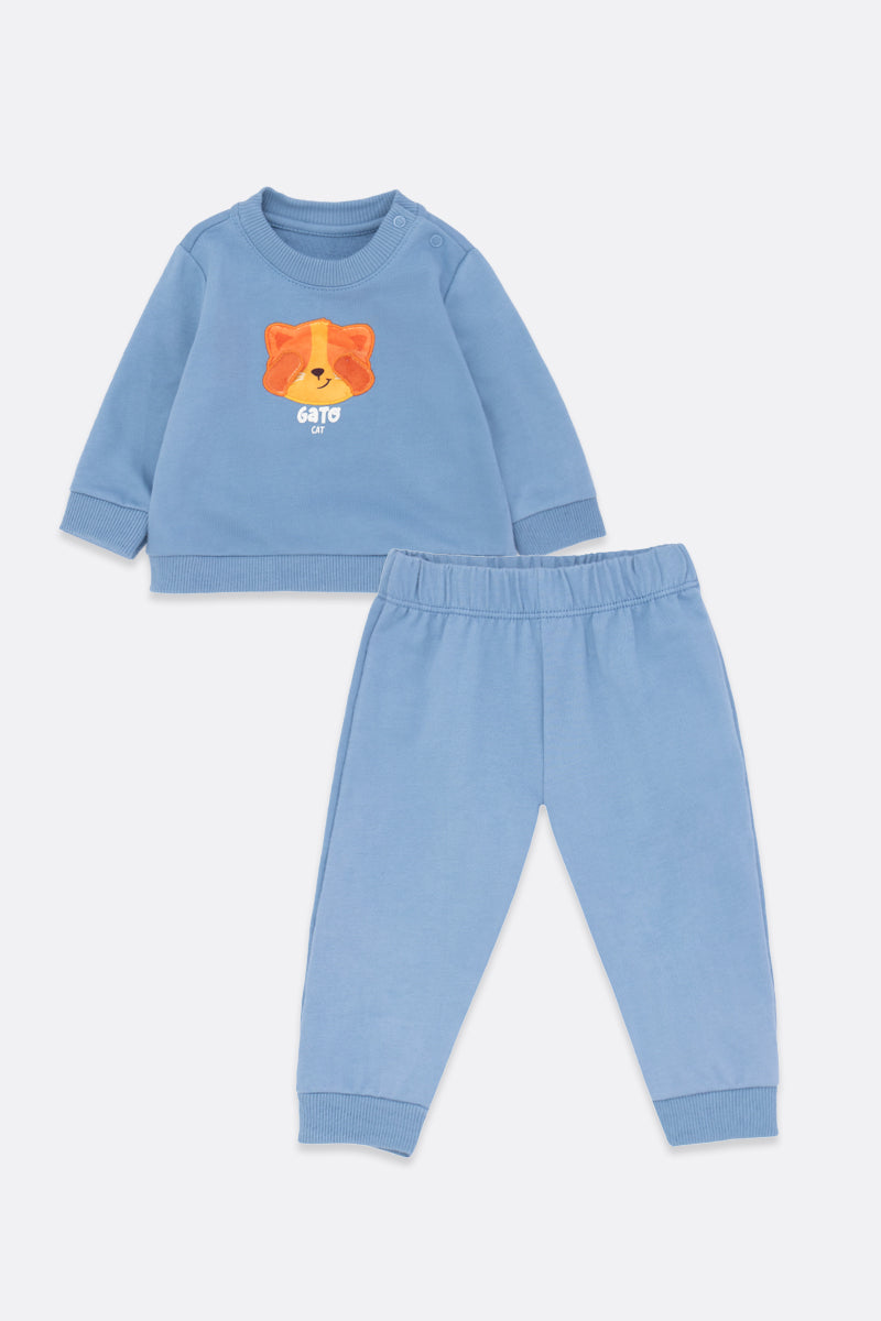 Baby Boy Sweatshirt and Sweatpants Knit Two-Piece Set