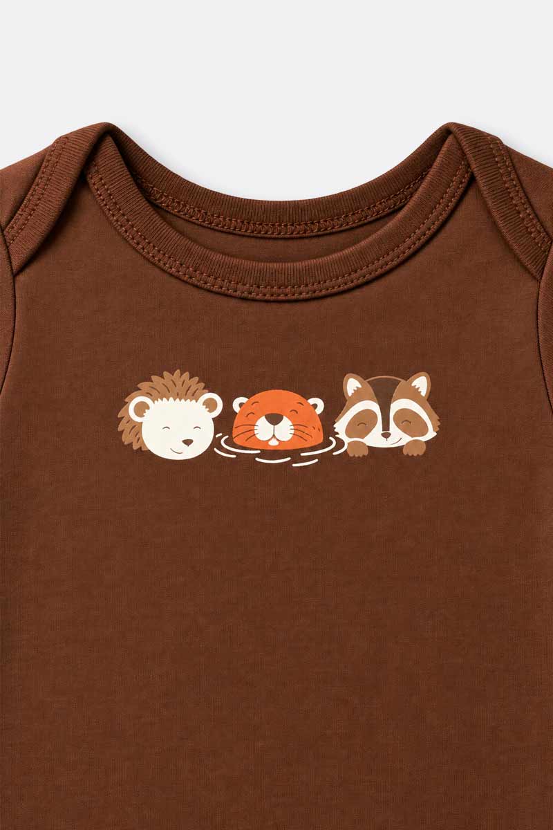 Baby boy three-pack short sleeve bodysuit