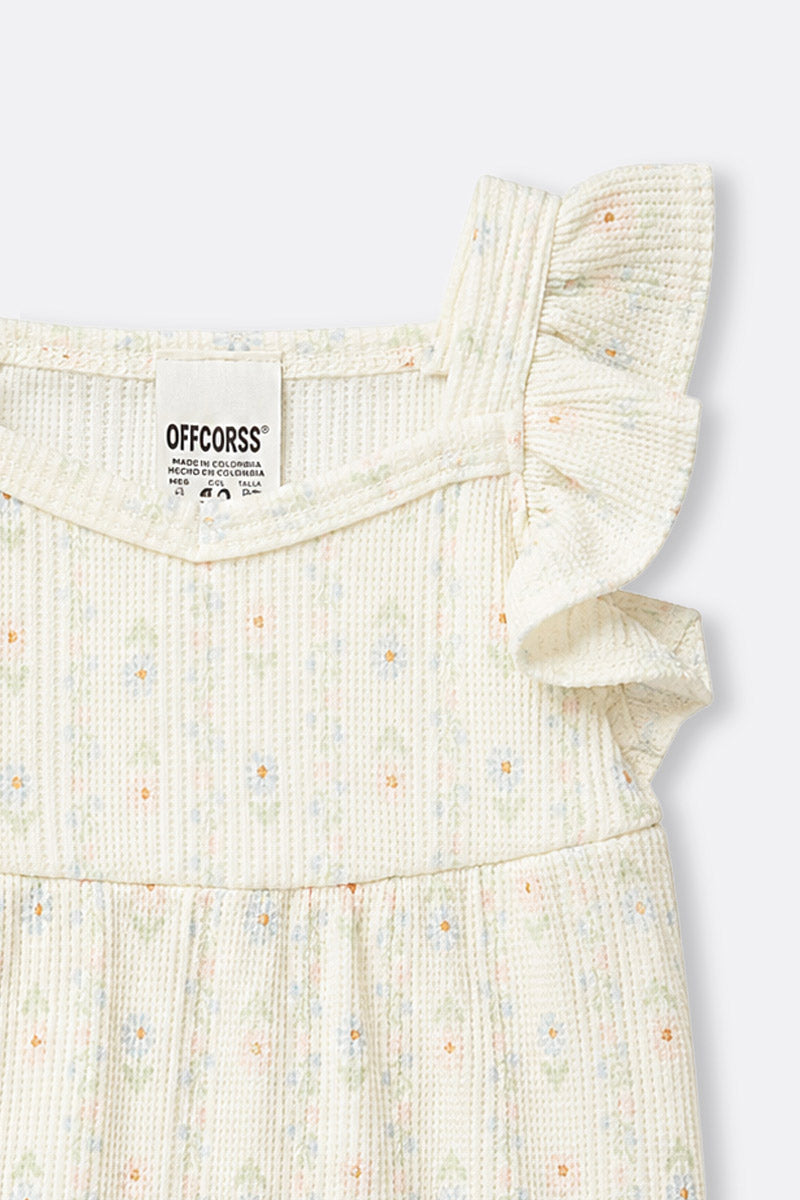 Baby girl sleeveless bodysuit
