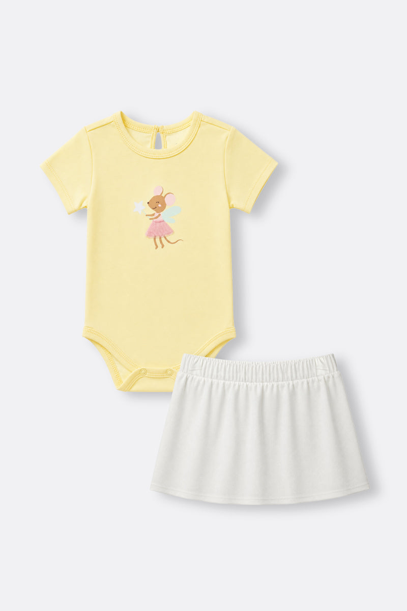 Baby girl short two-piece set