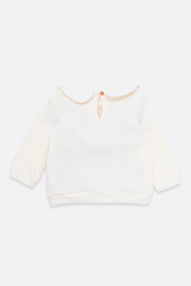 Pullover sweatshirt for baby girl