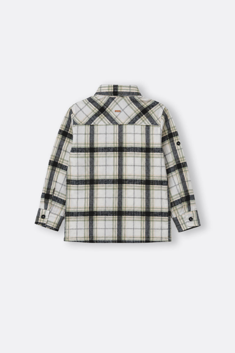 Toddler boy plaid shirt