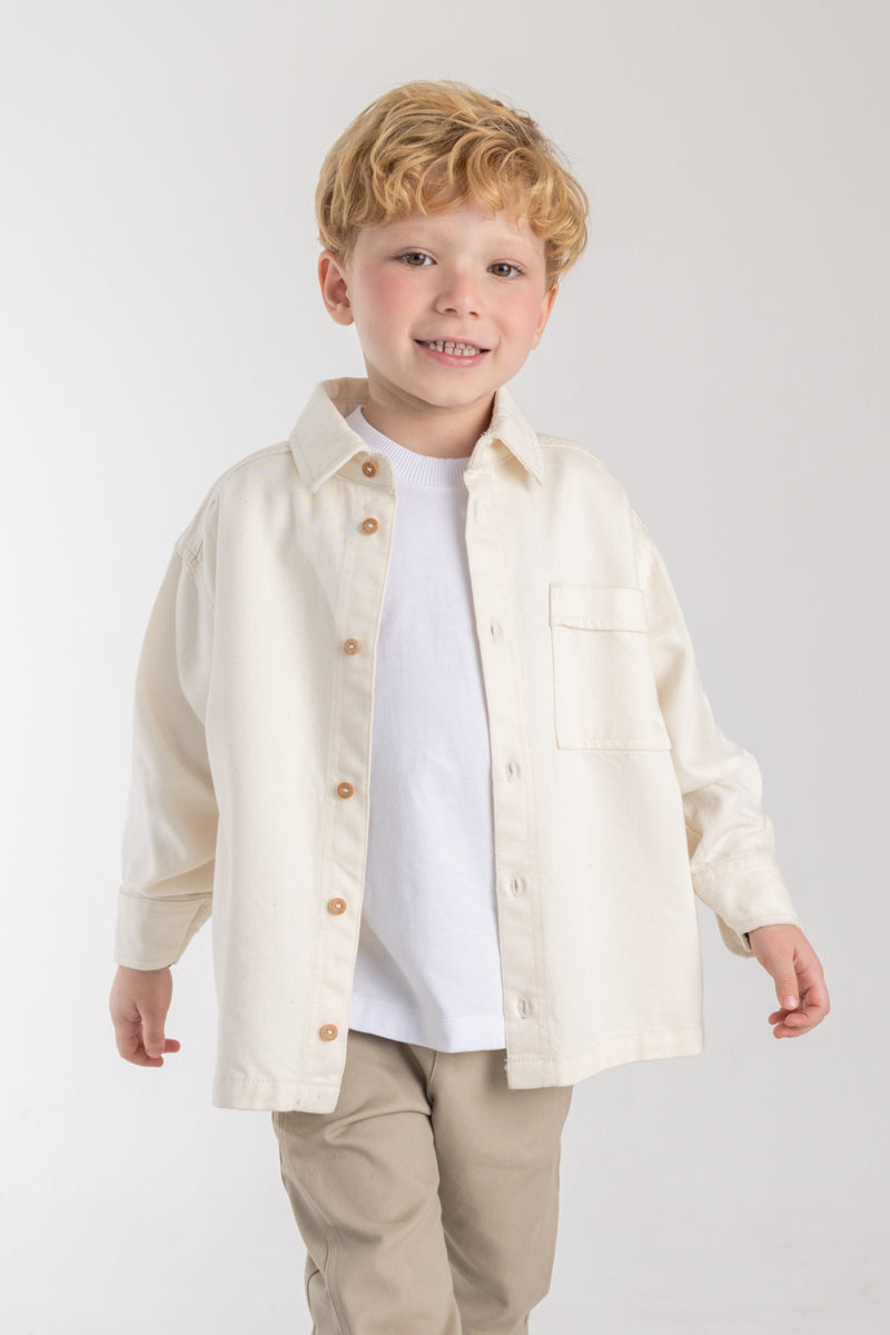 Toddler boy pocket shirt