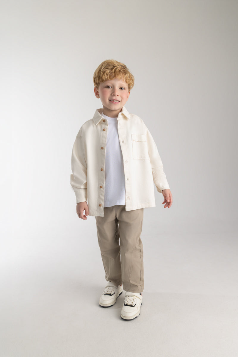 Toddler boy pocket shirt