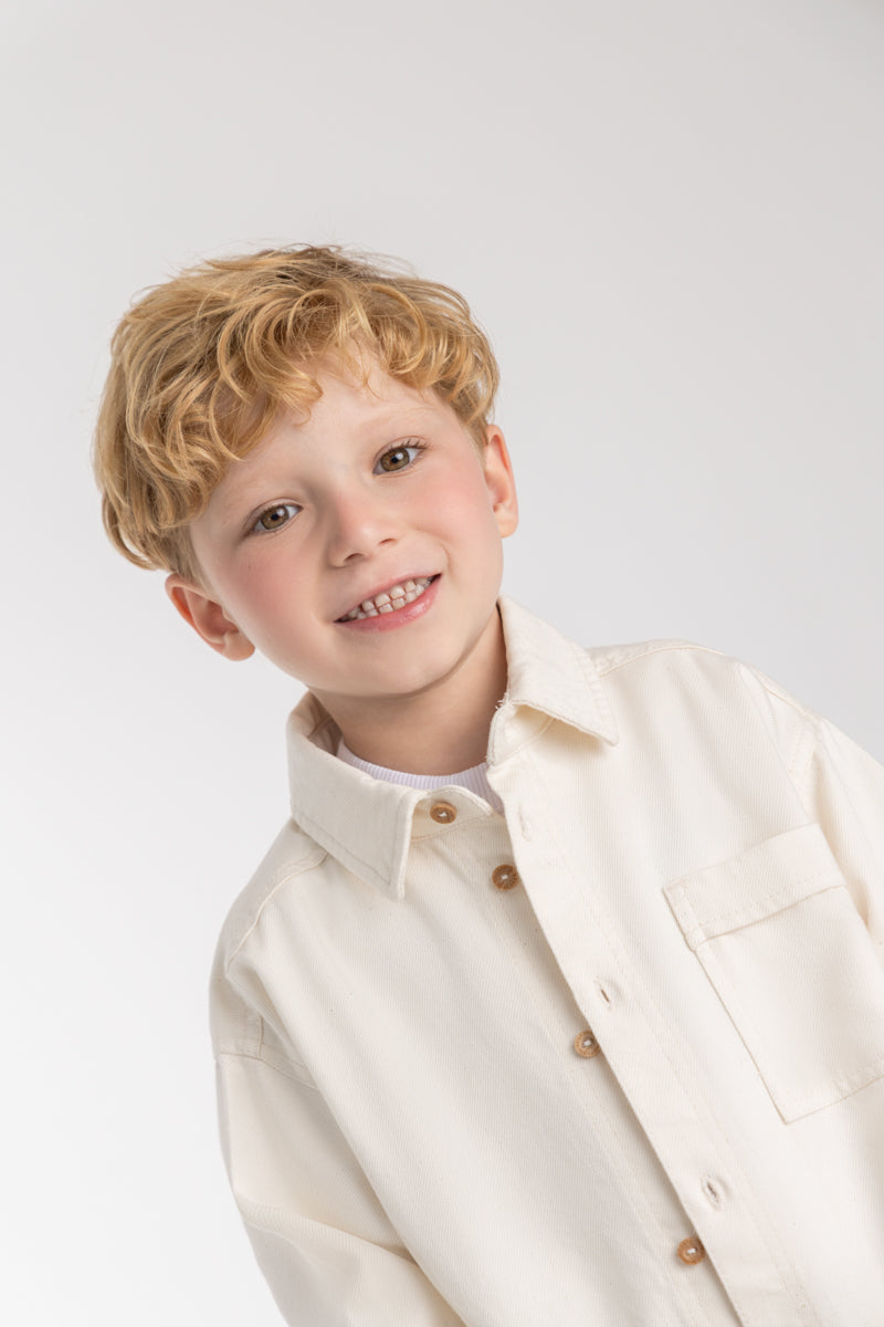 Toddler boy pocket shirt