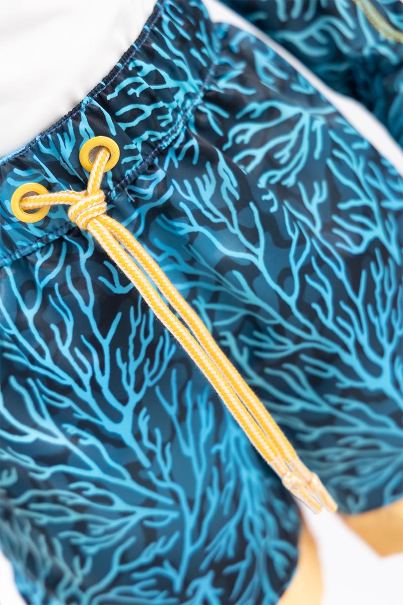 Toddler boy printed swim shorts