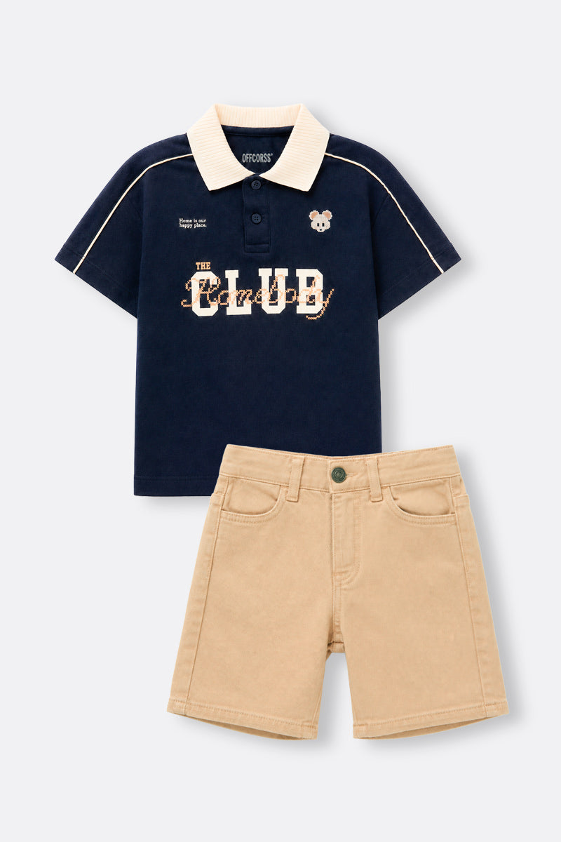 Toddler boy short two-piece set