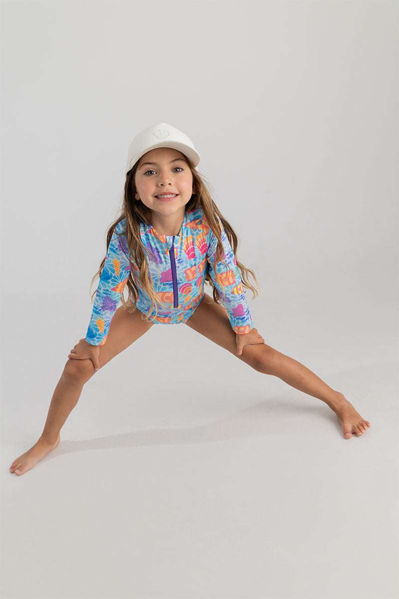 Toddler girl long sleeve swimsuit