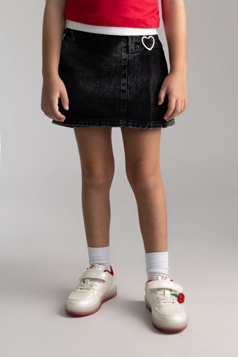 Toddler girl skirted short skirt