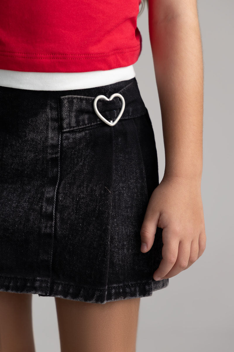 Toddler girl skirted short skirt