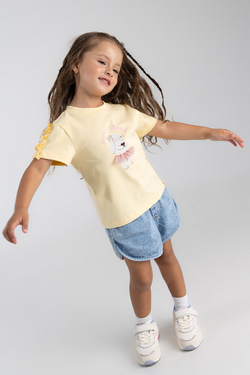Short-sleeve T-shirt for girl