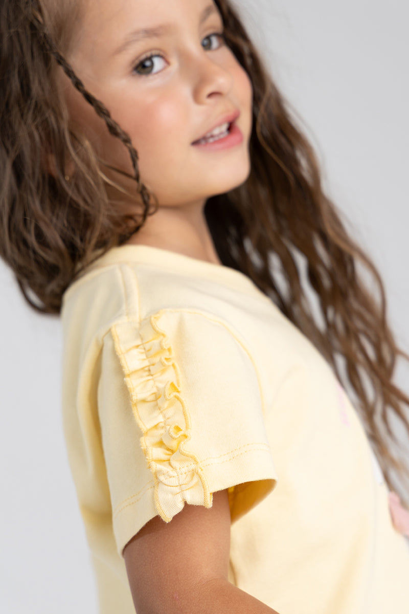 Short-sleeve T-shirt for girl
