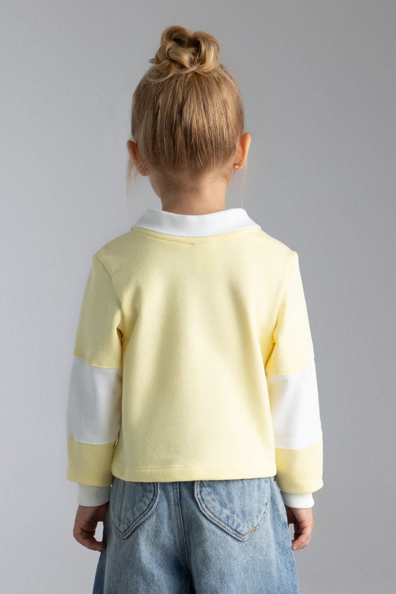 Toddler girl long sleeve polo