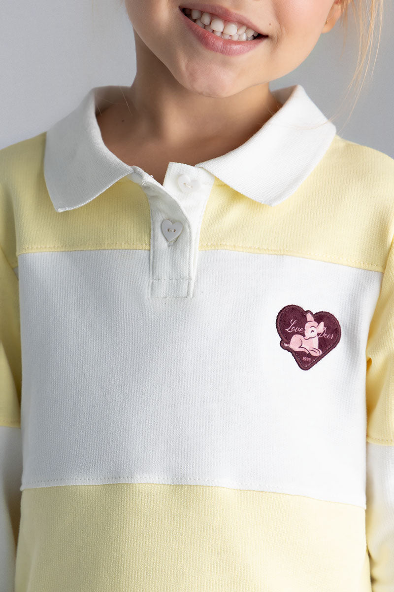 Toddler girl long sleeve polo