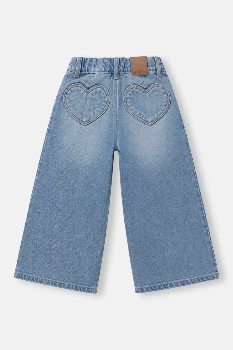 Toddler girl wide leg jeans