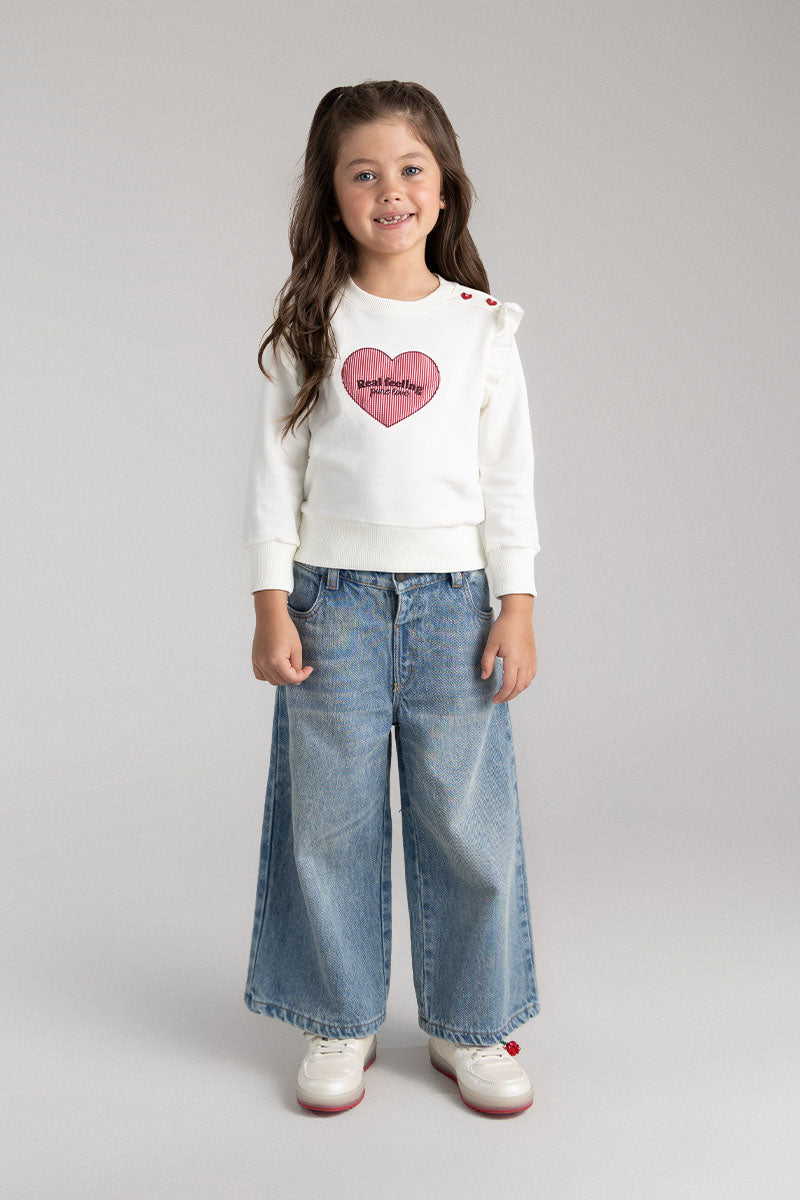 Toddler girl pullover sweatshirt