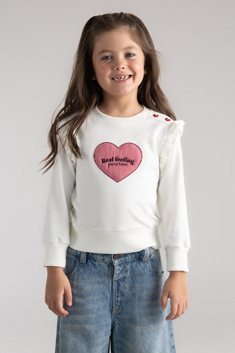 Toddler girl pullover sweatshirt