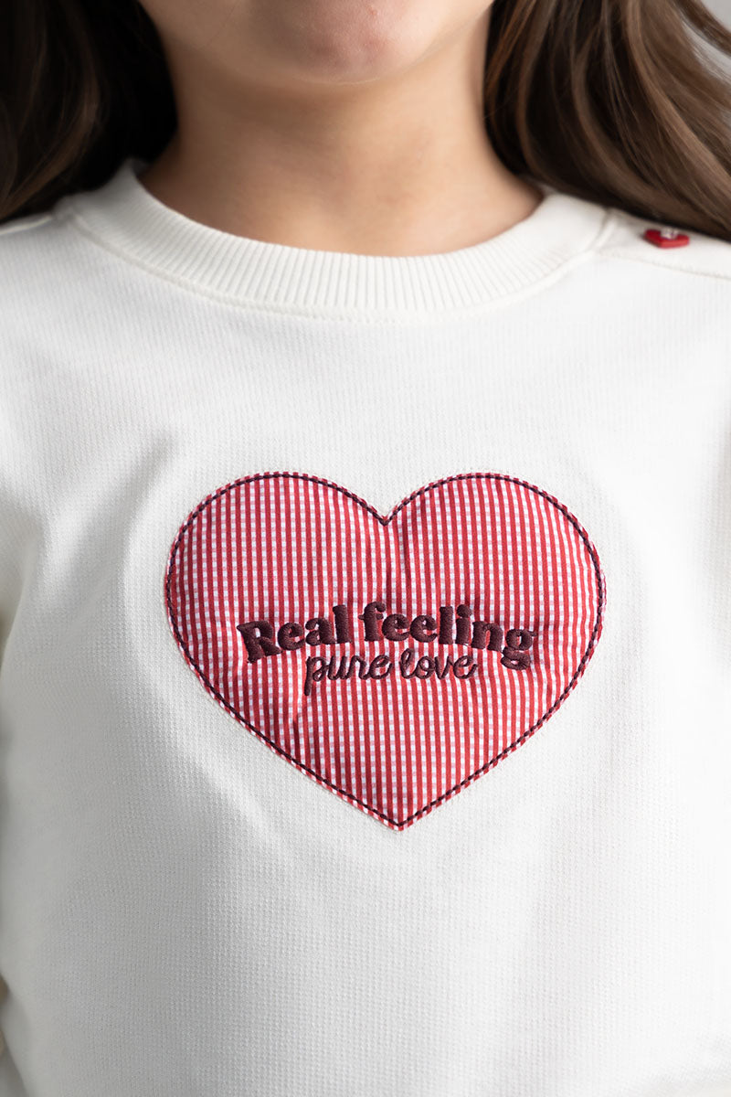 Toddler girl pullover sweatshirt