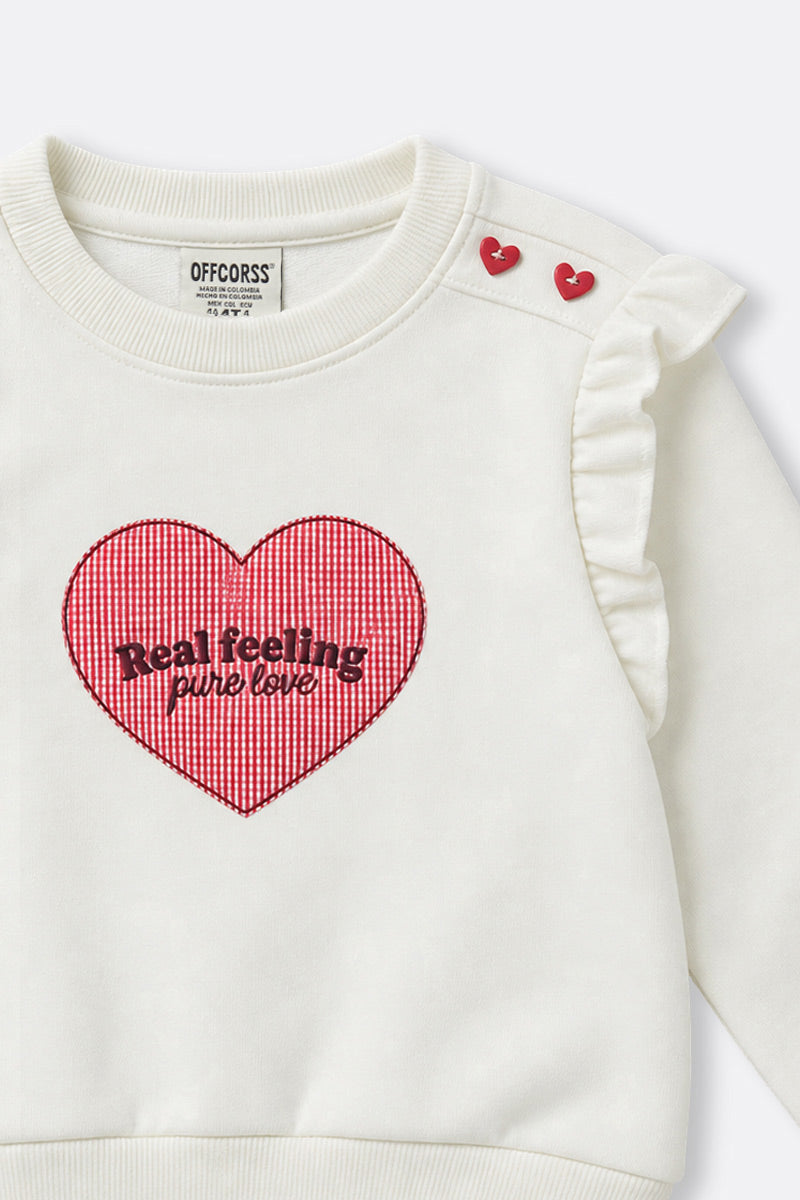 Toddler girl pullover sweatshirt