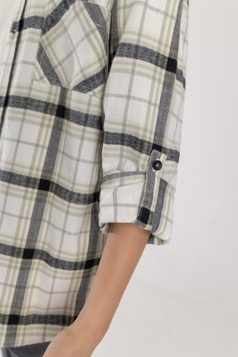 Kids boy plaid shirt