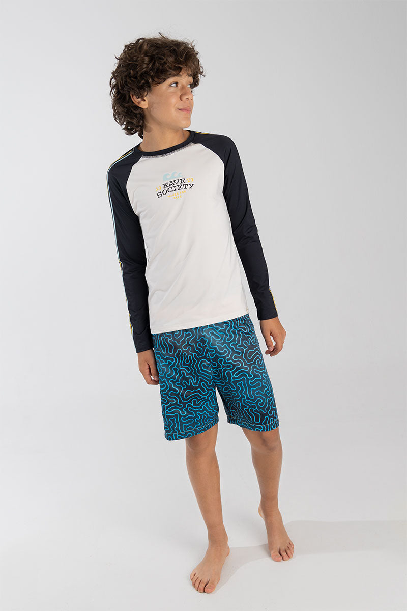 Kids boy printed swim shorts