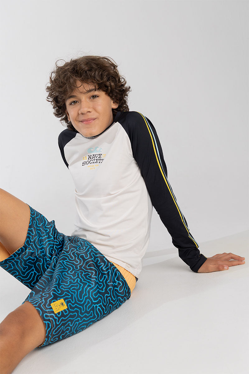 Kids boy printed swim shorts