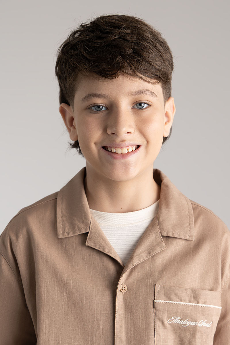 Kids boy short sleeve shirt