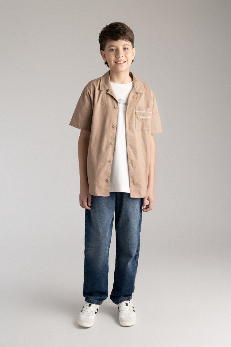 Kids boy short sleeve shirt