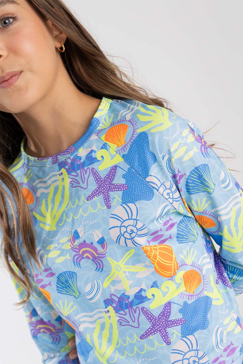 Kids girl printed tankini