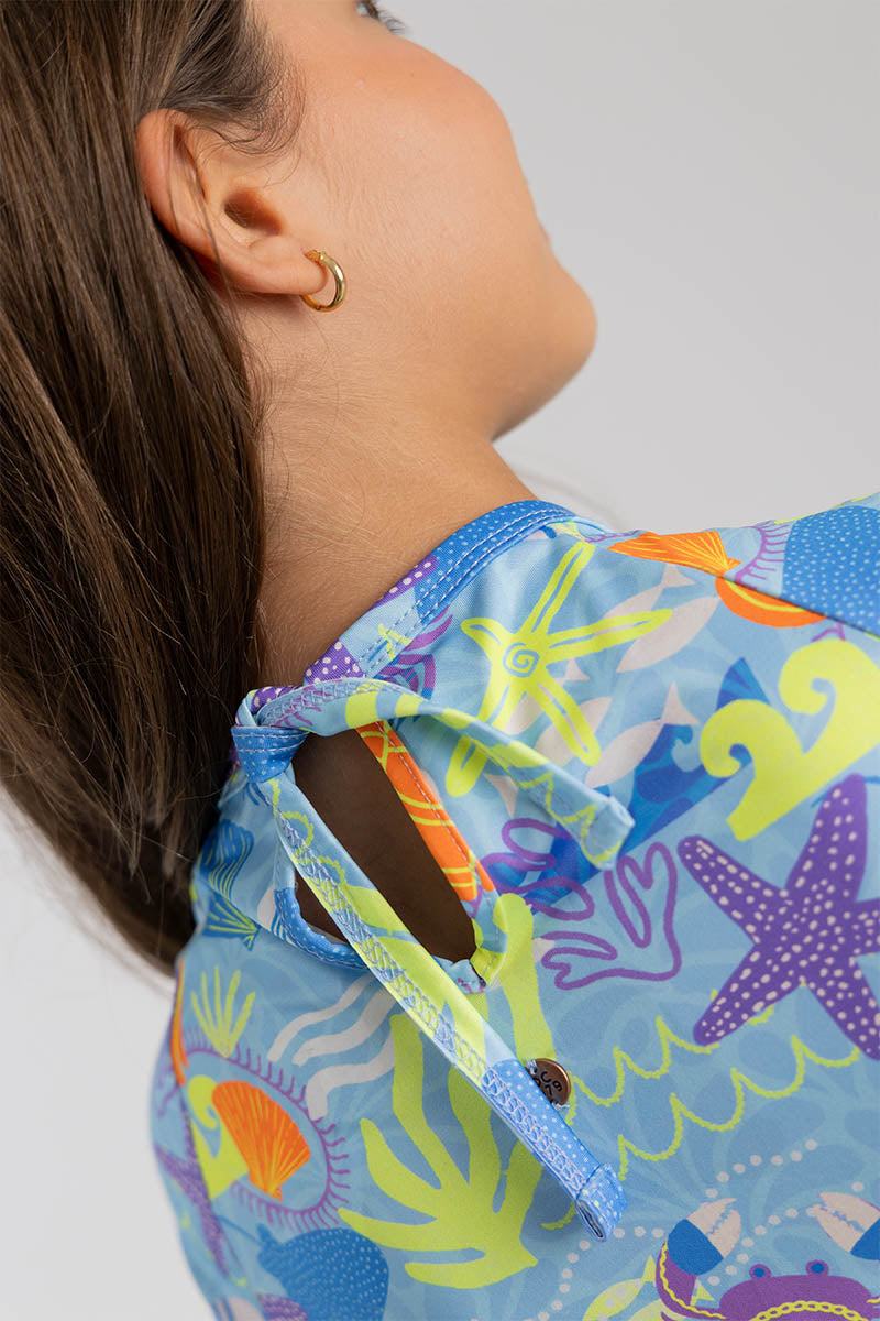 Kids girl printed tankini