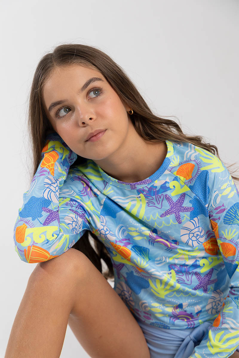 Kids girl printed tankini