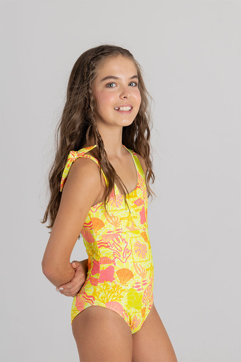 Kids girl sleeveless swimwear