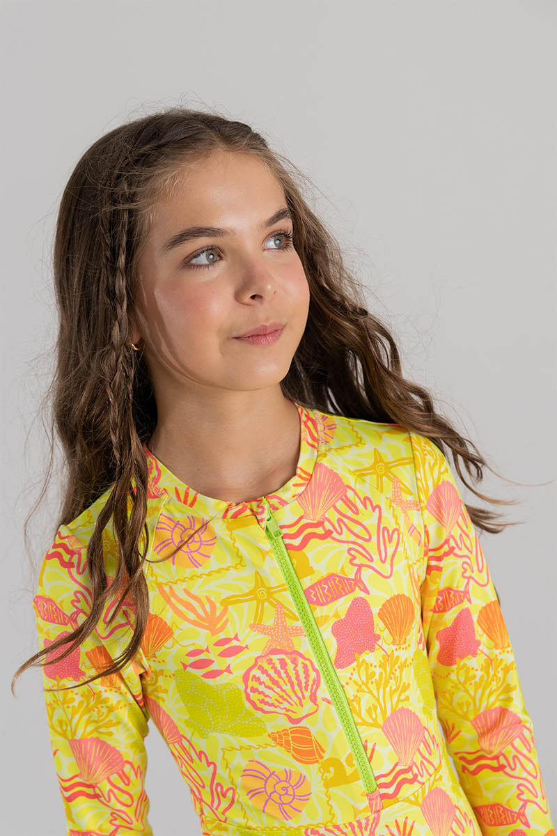 Kids girl long sleeve swimwear