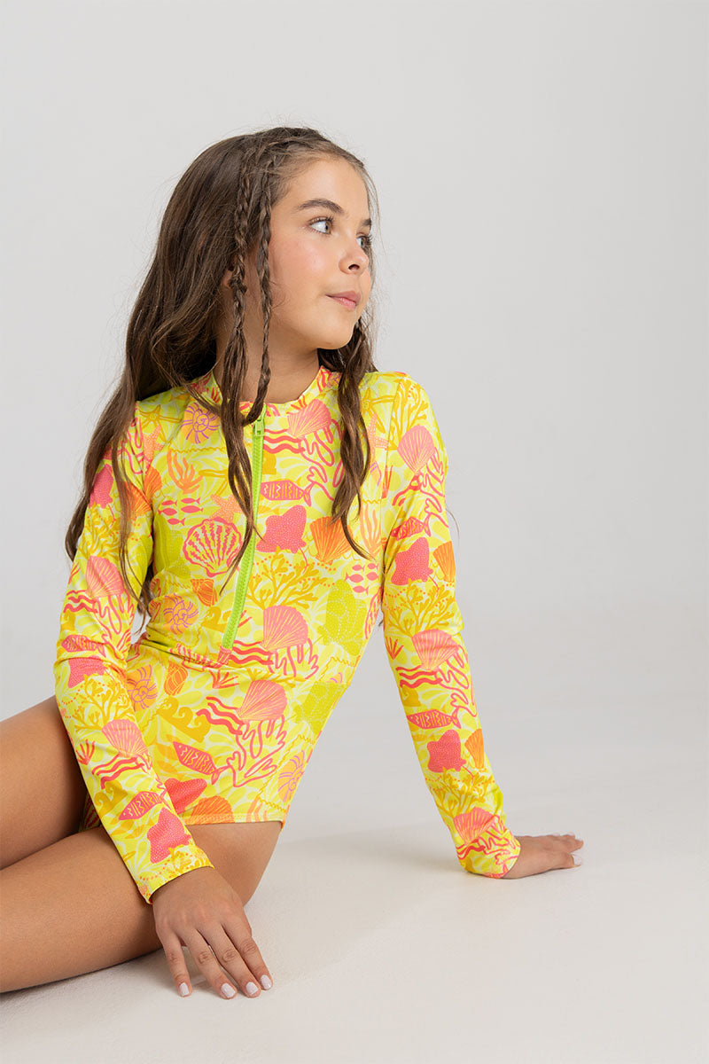 Kids girl long sleeve swimwear