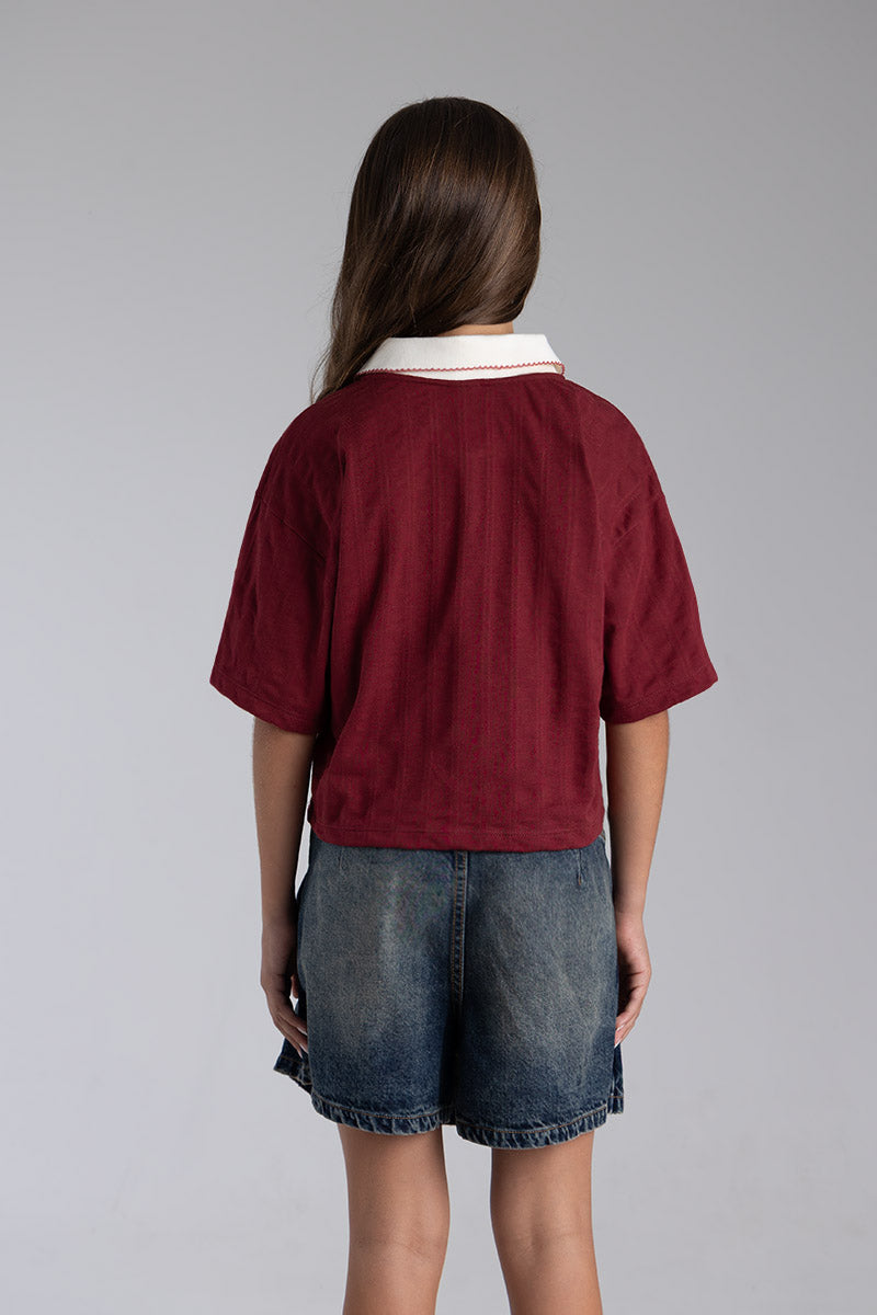 Kids girl short sleeve polo