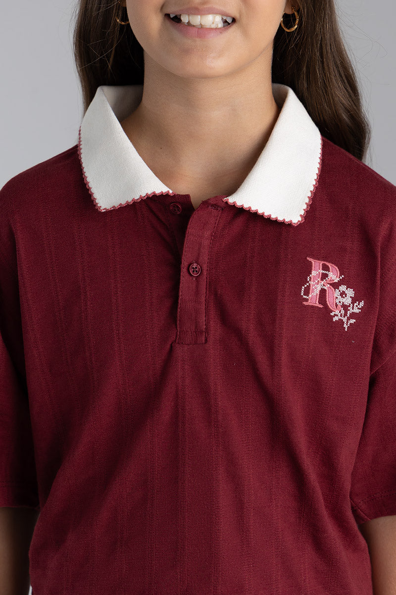 Kids girl short sleeve polo