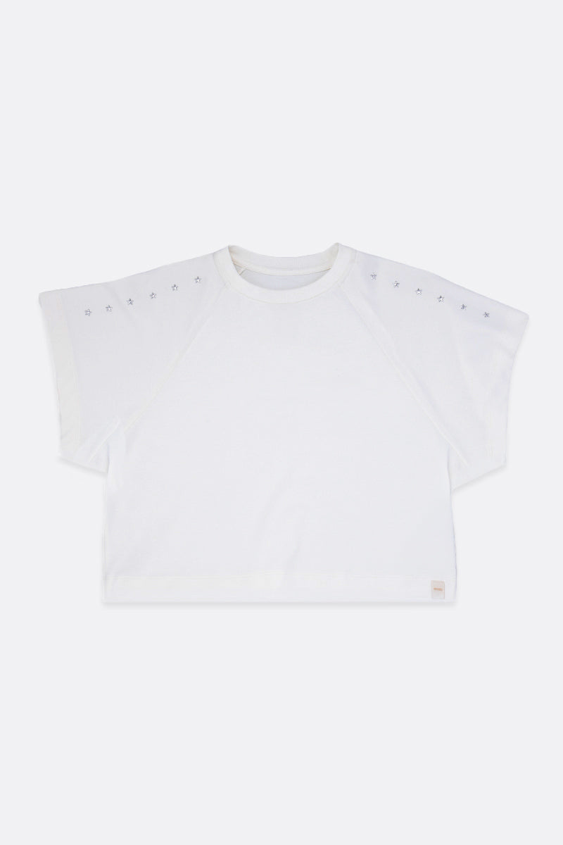 Long-sleeve crop top for girl