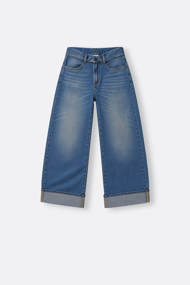 Kids girl wide leg jeans