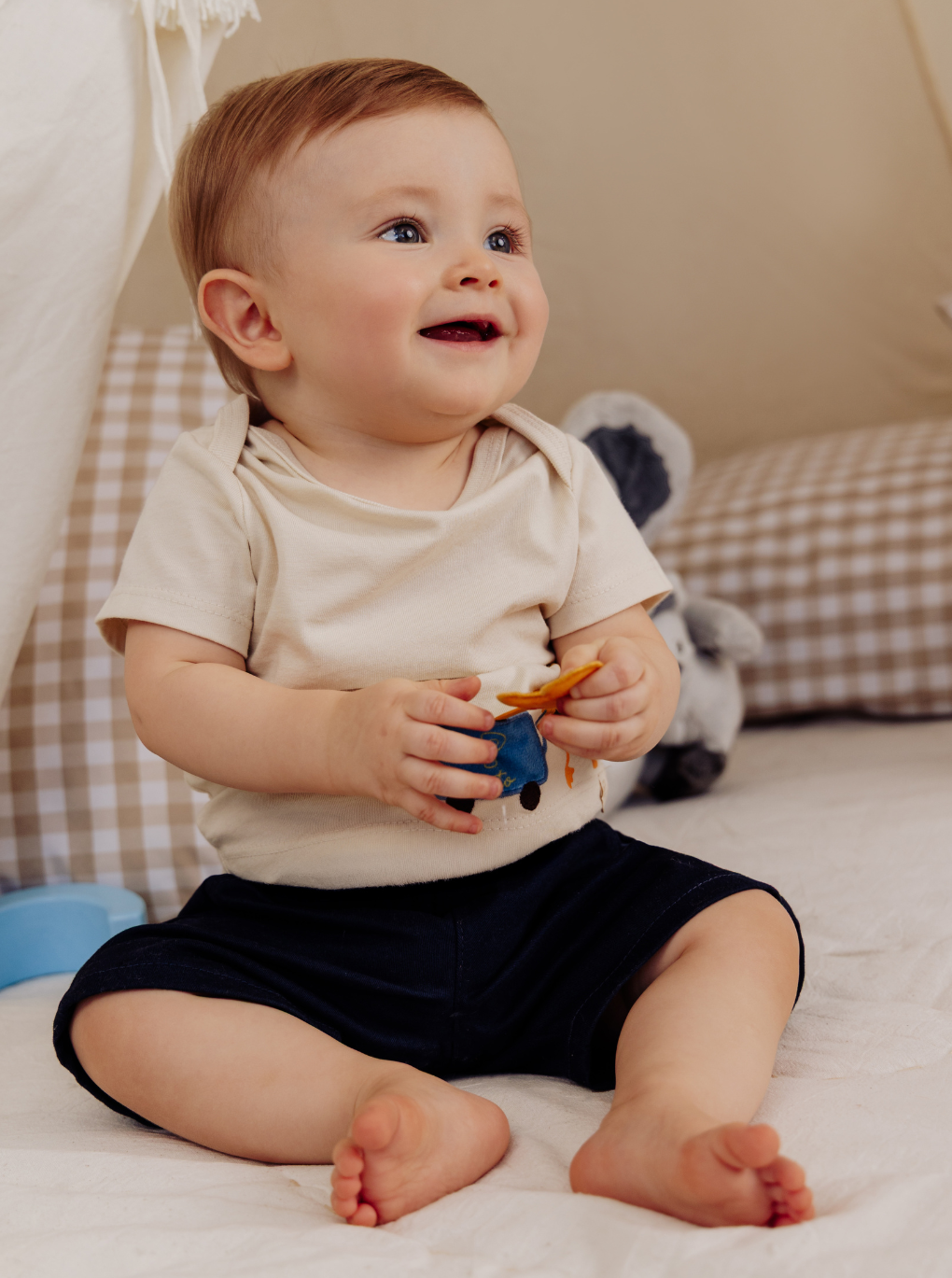 Baby Boy T-Shirt and Bermuda Shorts Two-Piece Outfit