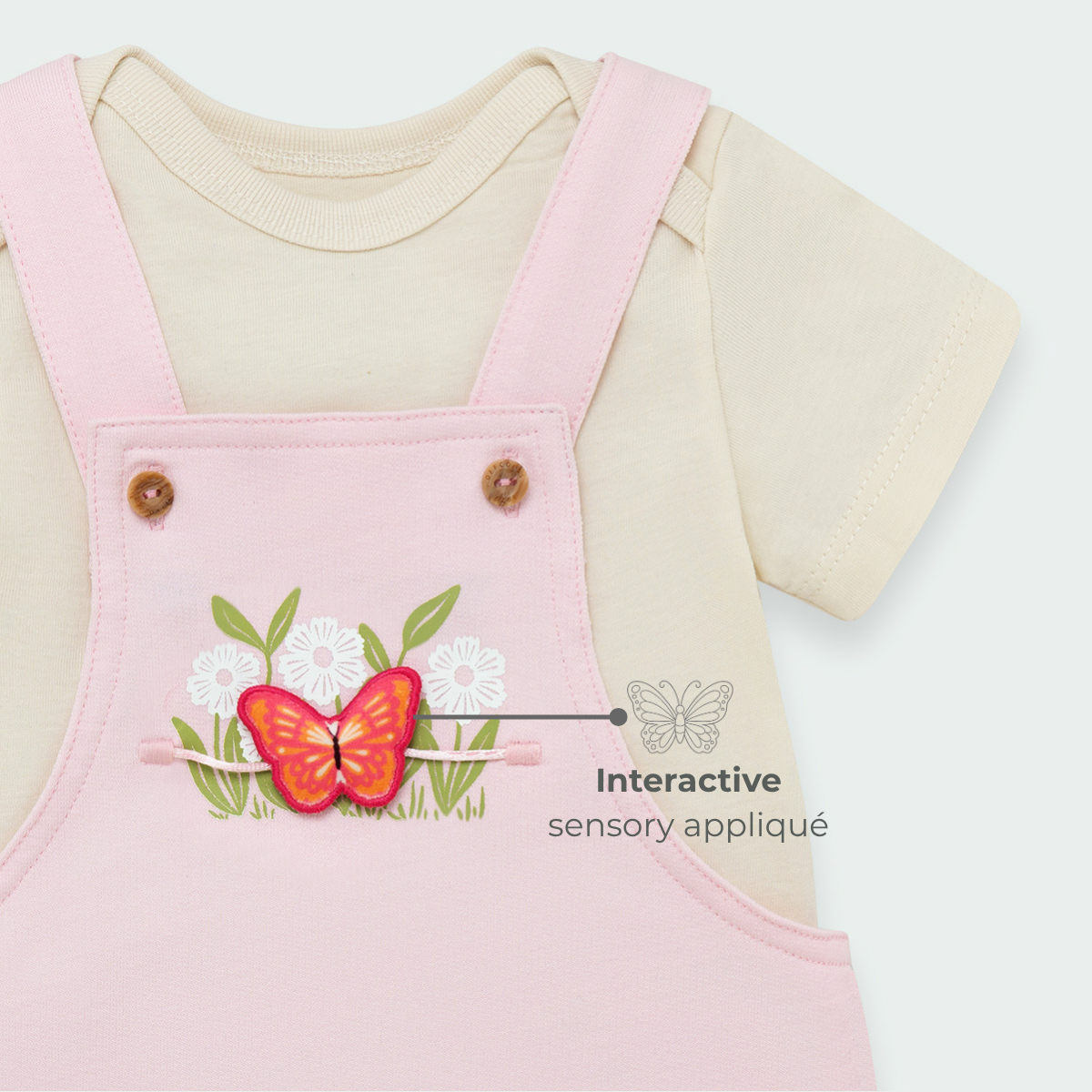Short 2-piece set for baby girl